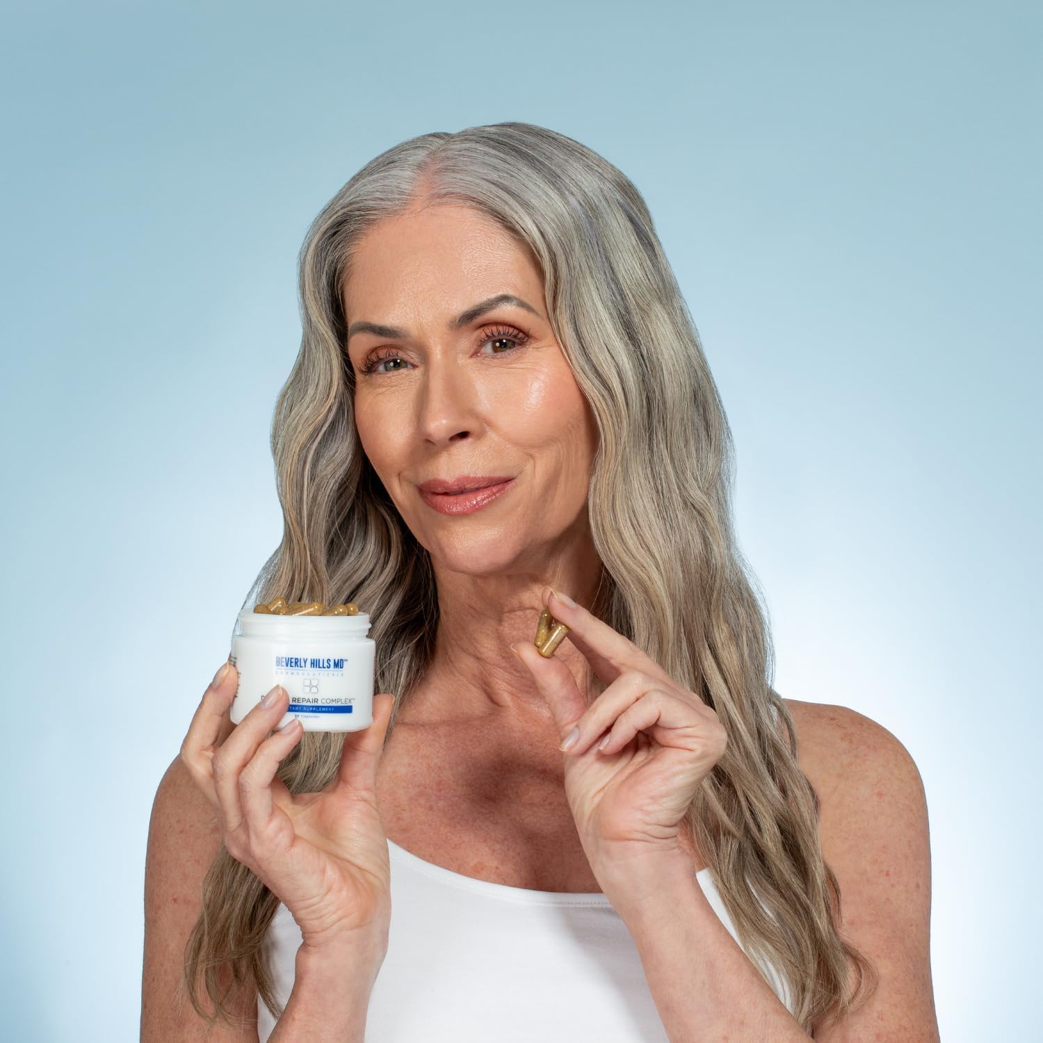 Beverly Hills MD Dermal Repair Anti-Aging Supplement - Hyaluronic Acid, Collagen, Vitamins for Smooth, Plump Skin (3) - TrustMedUSA