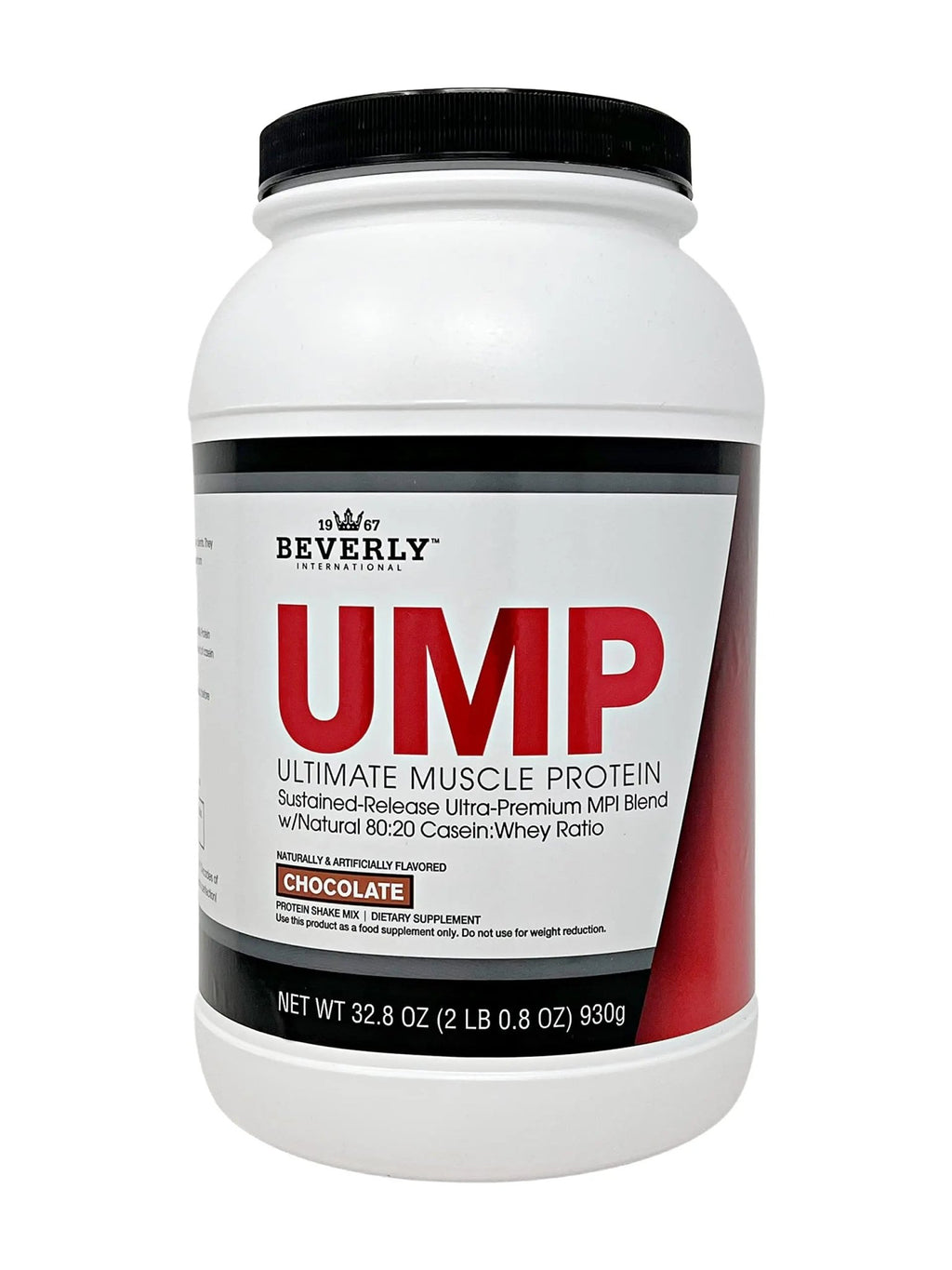 Beverly International UMP Protein Powder, Chocolate. Unique Whey-Casein Ratio Builds Lean Muscle. Easy to Digest. No Bloat. (32.8 oz) 2lb .8 oz - TrustMedUSA