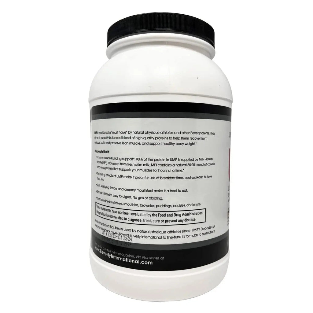 Beverly International UMP Protein Powder, Chocolate. Unique Whey-Casein Ratio Builds Lean Muscle. Easy to Digest. No Bloat. (32.8 oz) 2lb .8 oz - TrustMedUSA