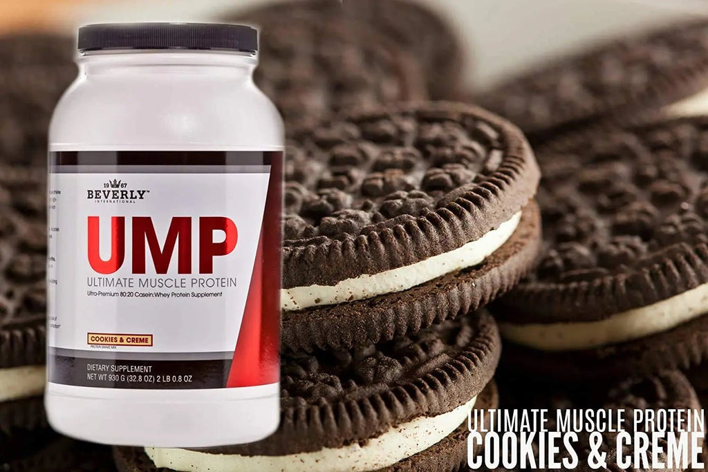 Beverly International UMP Protein Powder, Cookies & Cream. Unique Whey-Casein Ratio Builds Lean Muscle. Easy to Digest. No Bloat. (32.8 oz) 2lb .8 oz - TrustMedUSA