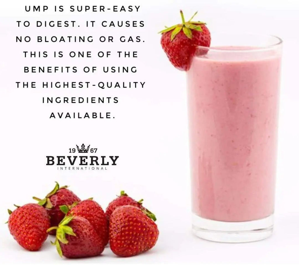 Beverly International UMP Protein Powder, Strawberry. Unique Whey-Casein Ratio - TrustMedUSA