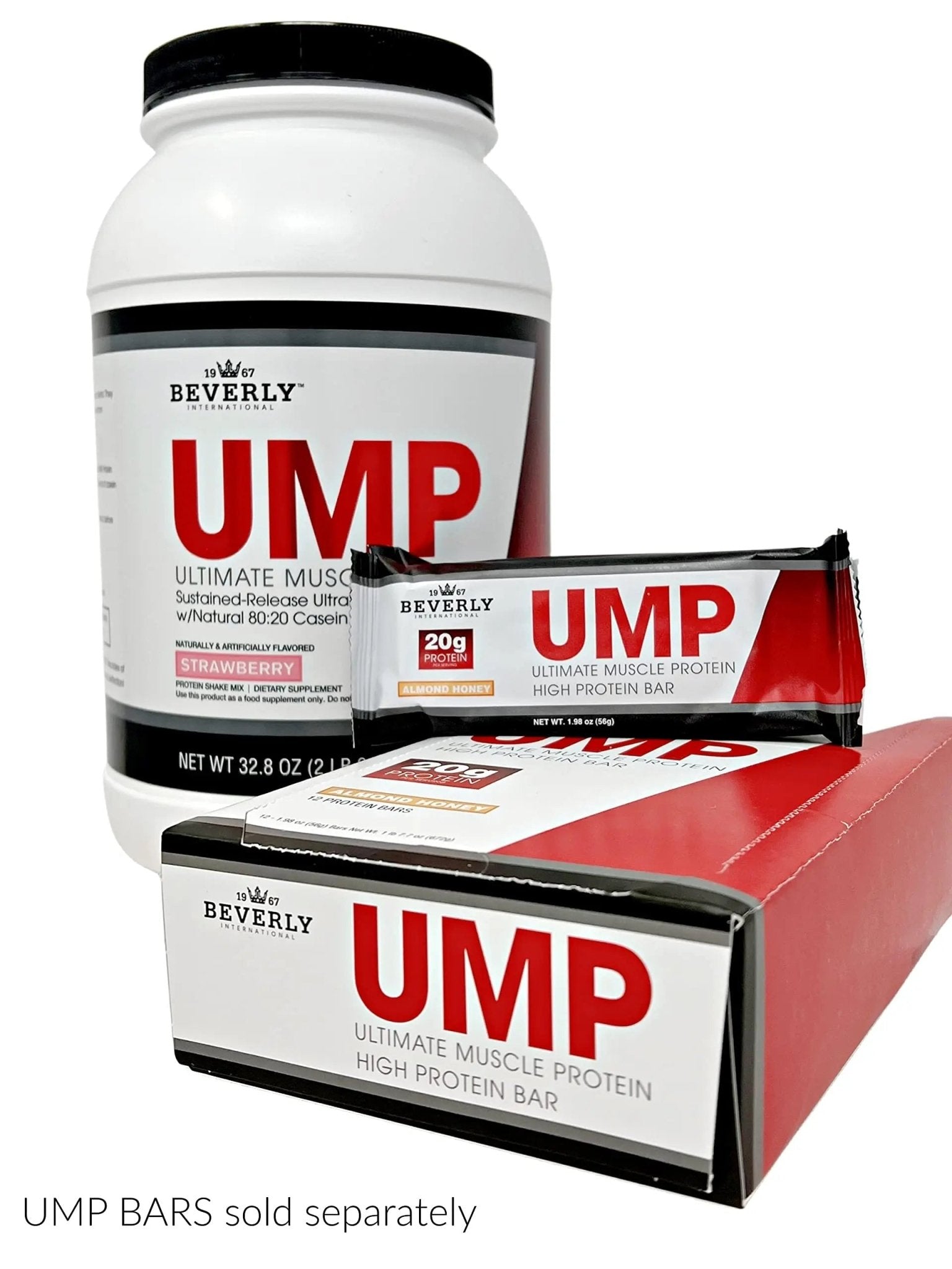 Beverly International UMP Protein Powder, Strawberry. Unique Whey-Casein Ratio - TrustMedUSA