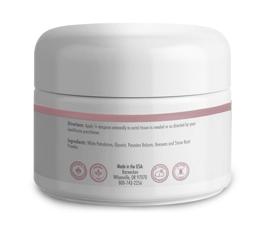 Bezwecken - HemStad - 2oz Crème - Professionally Formulated Hemorrhoid Relief - Safe, Natural, Paraben Free - 30 Day Supply - TrustMedUSA