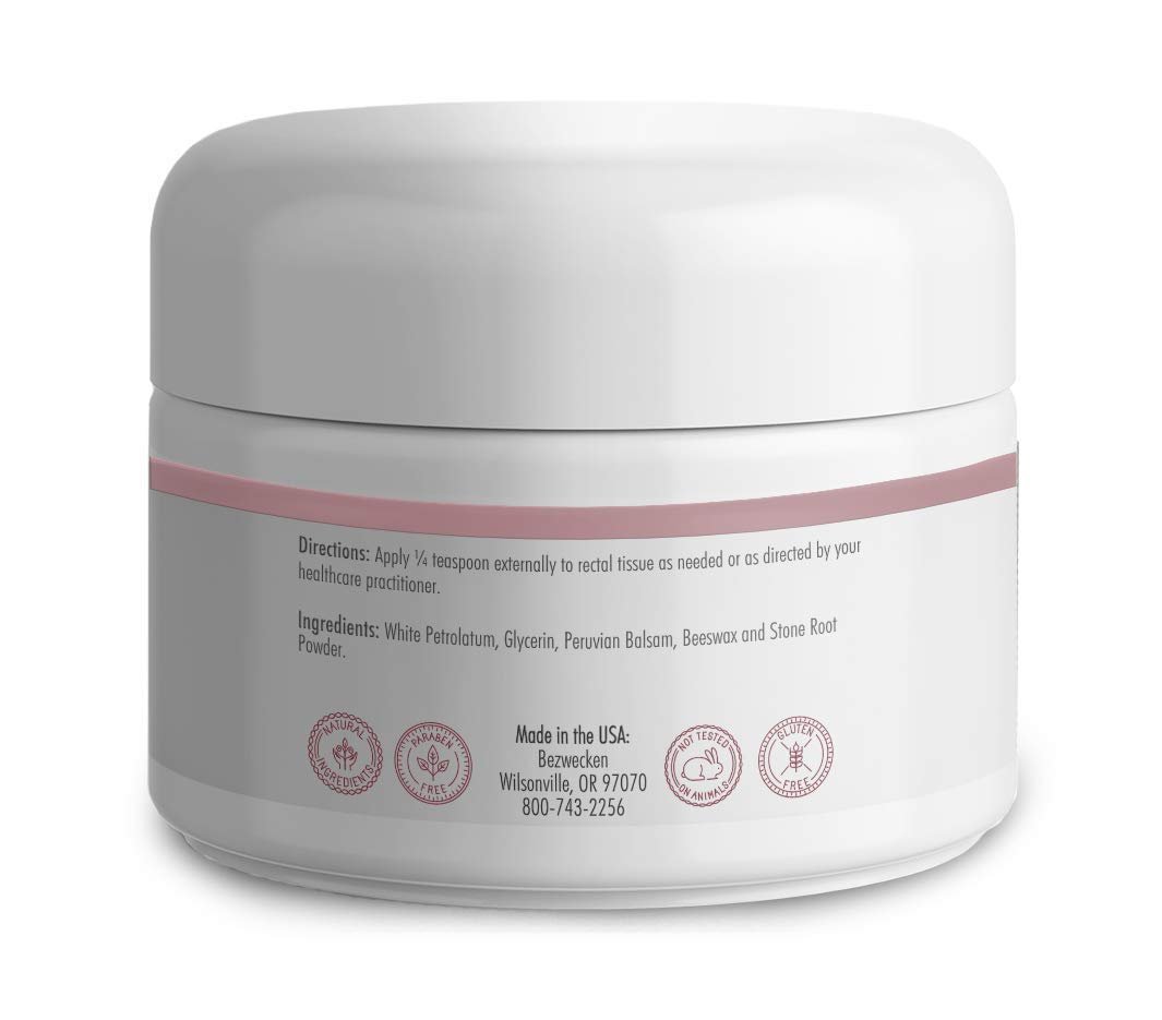 Bezwecken - HemStad - 2oz Crème - Professionally Formulated Hemorrhoid Relief - Safe, Natural, Paraben Free - 30 Day Supply - TrustMedUSA