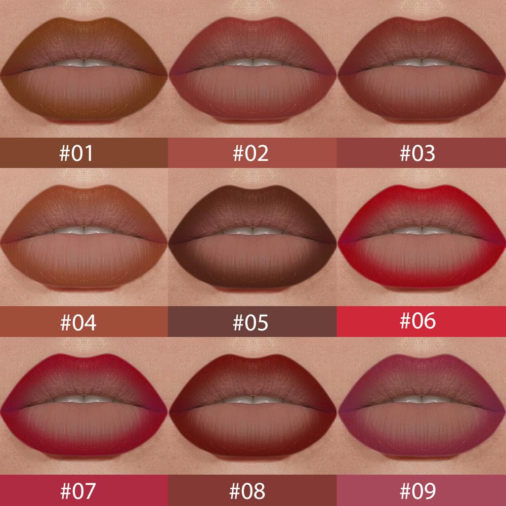 BINGBRUSH 2-in-1 Gradient Dark Brown Lip Liner & Lipstick Combo,Matte Longwear Waterproof Lip Pencil with Cone Tip,Smudge Proof Crayon for Flawless Ombre Contour,Women's Long Lasting Makeup Set - TrustMedUSA
