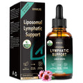 BINMLXG Liposomal Lymphatic Drainage Drops, 8-Herb Formula with Echinacea, Elderberry, Burdock Root Blend, for Lymphatic Drainage, Immune Support, Cleanse & Detox, 2 Fl Oz - Maple Wellness Supplements