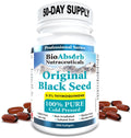 Bio Absorb Black Seed Oil Cold Pressed Capsules. 200 softgels, 500mg (50-Day Supply). No Aftertaste. - Maple Wellness Supplements