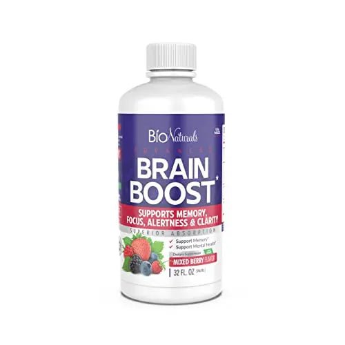 Bio Naturals Mental Boost Liquid Nootropic Supplement - Enhance Brain Performance - TrustMedUSA
