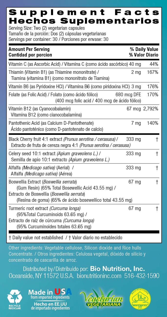 Bio Nutrition 2 Pack Urilow 60 Vegetarian Capsules | Natural Support for Urinary Health | Promotes a Healthy Uric Acid Balance - TrustMedUSA