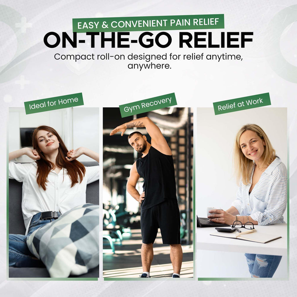 BIO-RELIEF Fast-Acting Hemp Pain Relief Roll On - Highly Effective, Cool & Topical Pain Relief Extra Strength for Arthritis, Muscle, Joint & Back – Easy Roll On Maximum Strength - TrustMedUSA