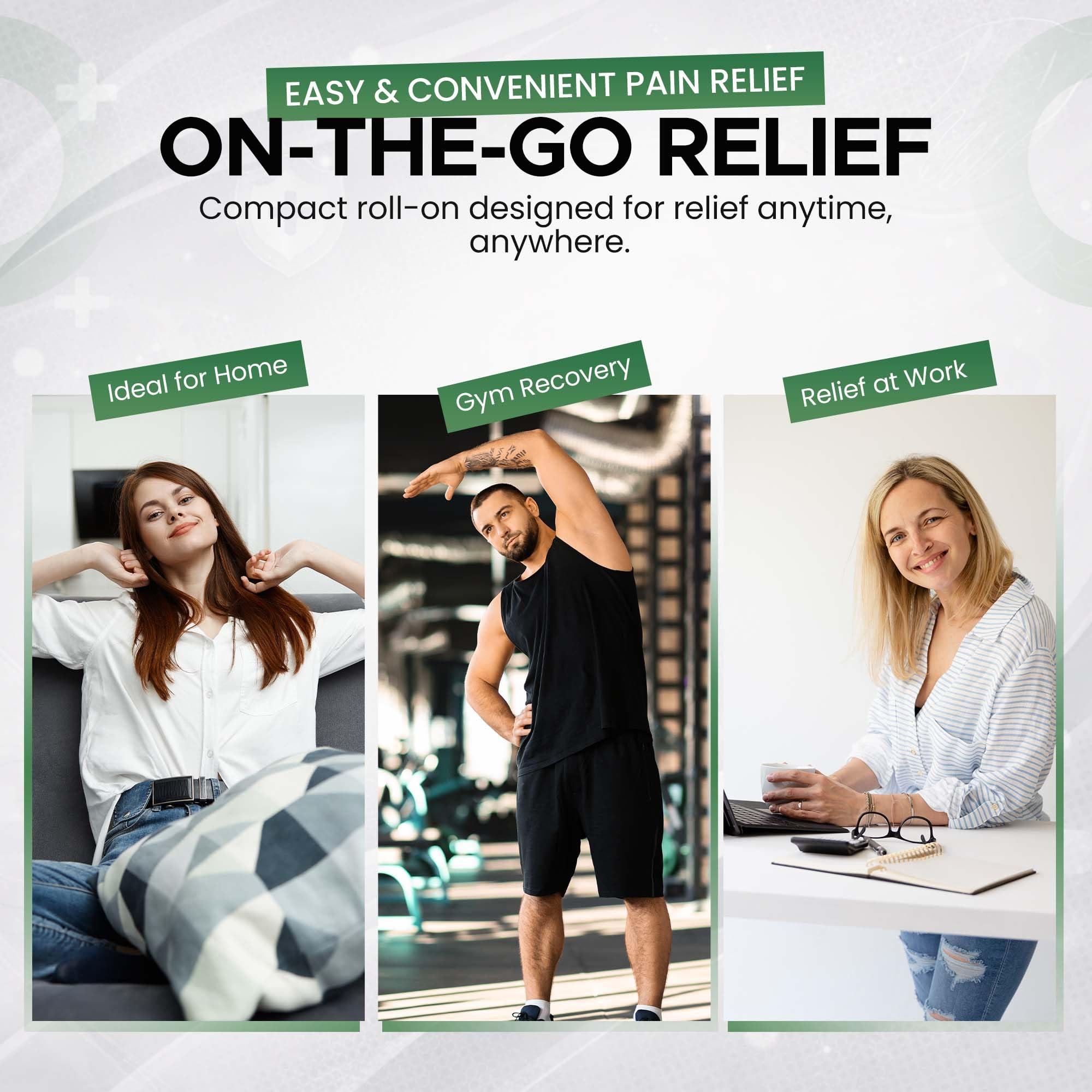 BIO-RELIEF Fast-Acting Hemp Pain Relief Roll On - Highly Effective, Cool & Topical Pain Relief Extra Strength for Arthritis, Muscle, Joint & Back – Easy Roll On Maximum Strength - TrustMedUSA