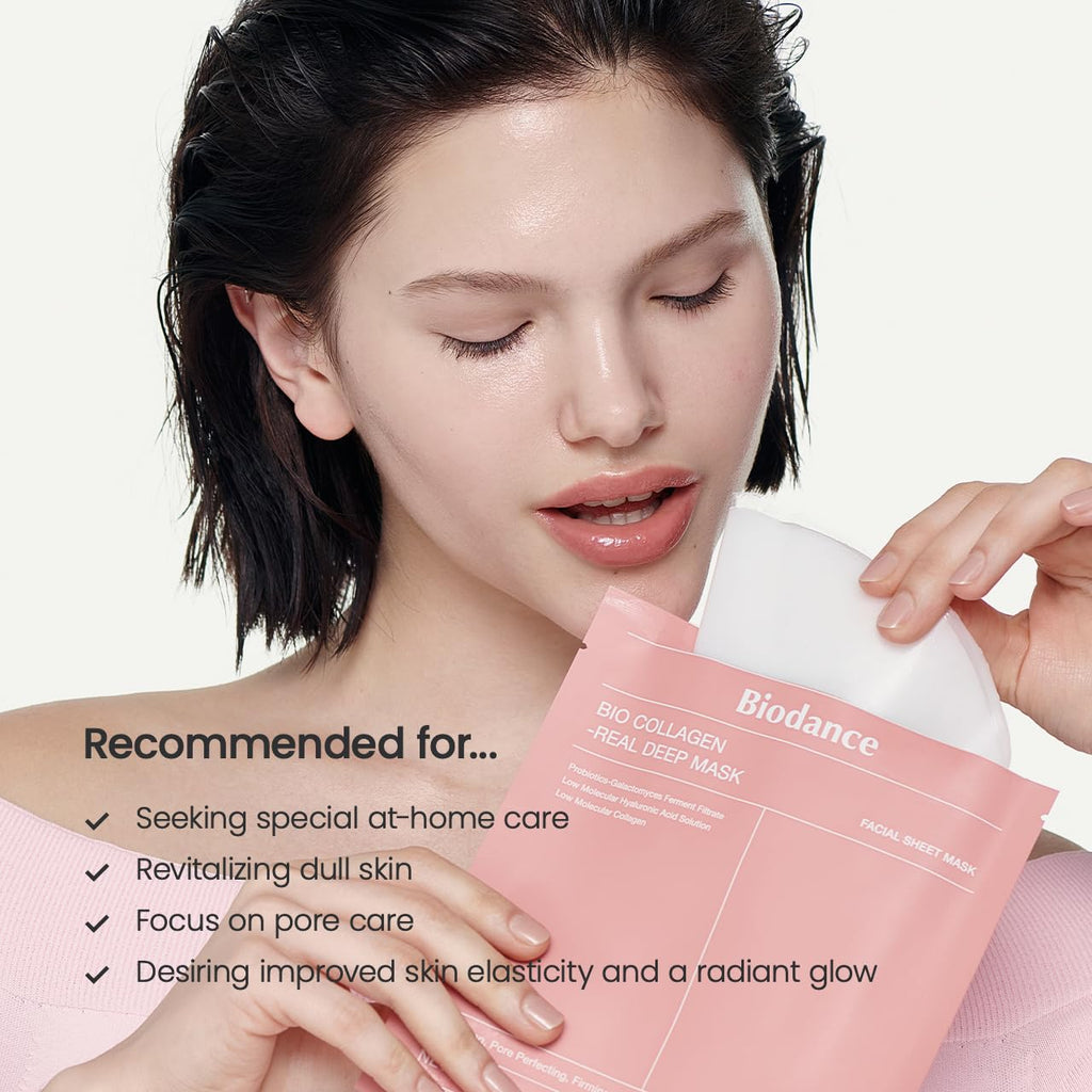 BIODANCE Bio-Collagen Real Deep Mask, Hydrating Overnight Hydrogel Face Mask - TrustMedUSA