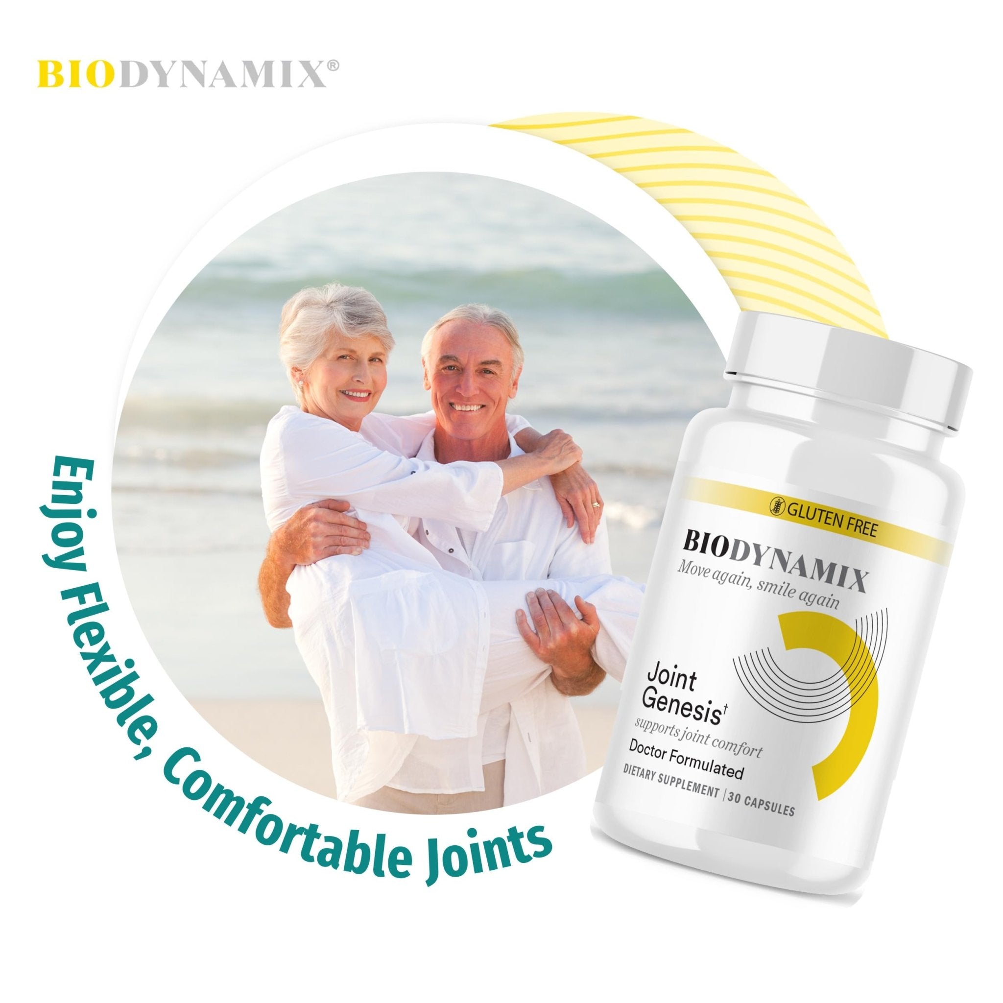 BioDynamix Joint Genesis - Joint Support Supplement - with Mobilee and Boswellia Serrata - for Comfortable, Flexible Joints - 30-Day Supply - TrustMedUSA