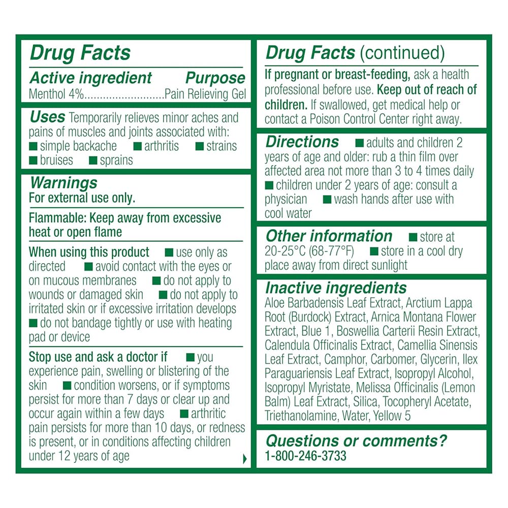 Biofreeze 13451 Roll-On Pain-Relieving Gel, 2.5 FL oz, Green Topical, Arthritis, Strains, Bruises, & Sprains (7.5 Fl Oz (Pack of 3), 3, Count) - TrustMedUSA