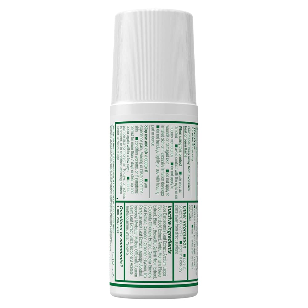 Biofreeze 13451 Roll-On Pain-Relieving Gel, 2.5 FL oz, Green Topical, Arthritis, Strains, Bruises, & Sprains (7.5 Fl Oz (Pack of 3), 3, Count) - TrustMedUSA
