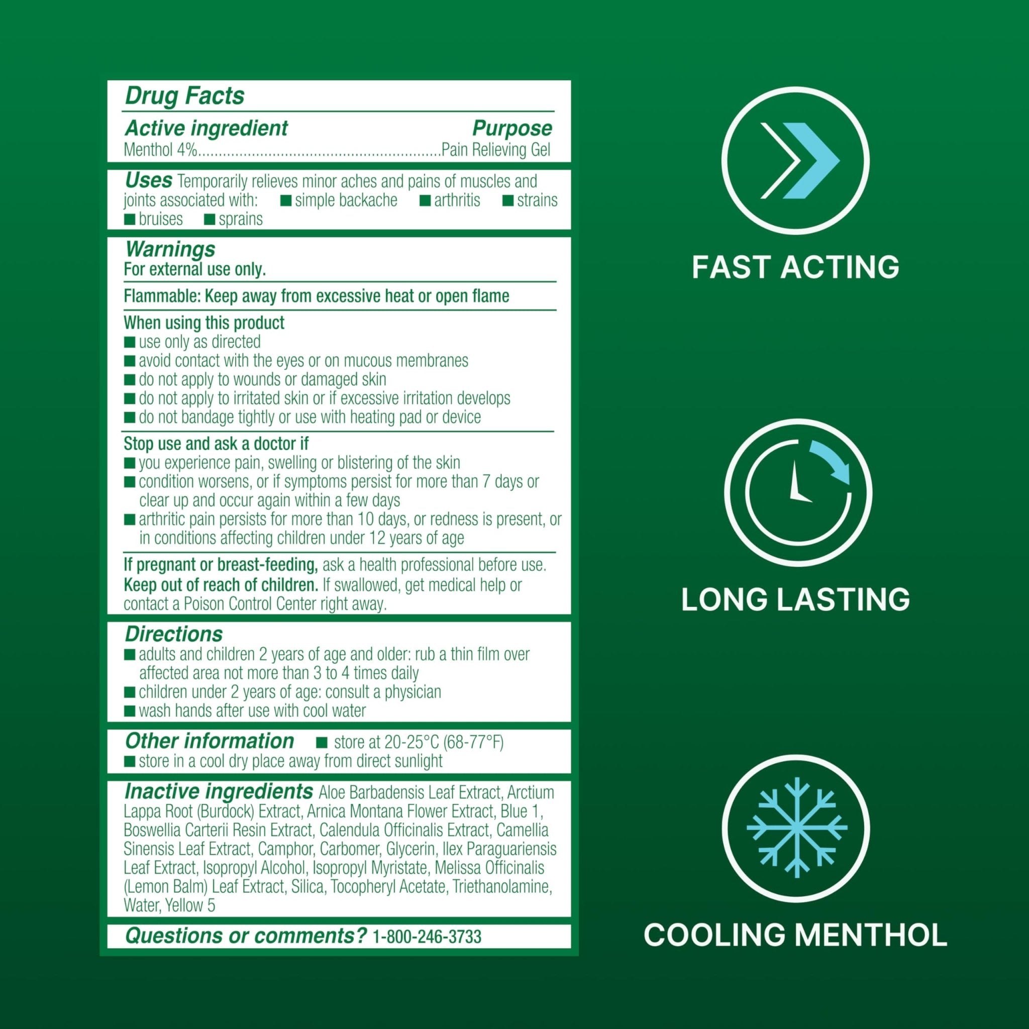 Biofreeze Gel Pain Relief, Knee & Lower Back Pain Relief, Arthritis Pain Reliever, Sore Muscle Relief, Neck Pain Relief, Cooling Joint Pain Relief, Menthol Gel 3 Fl Oz - TrustMedUSA