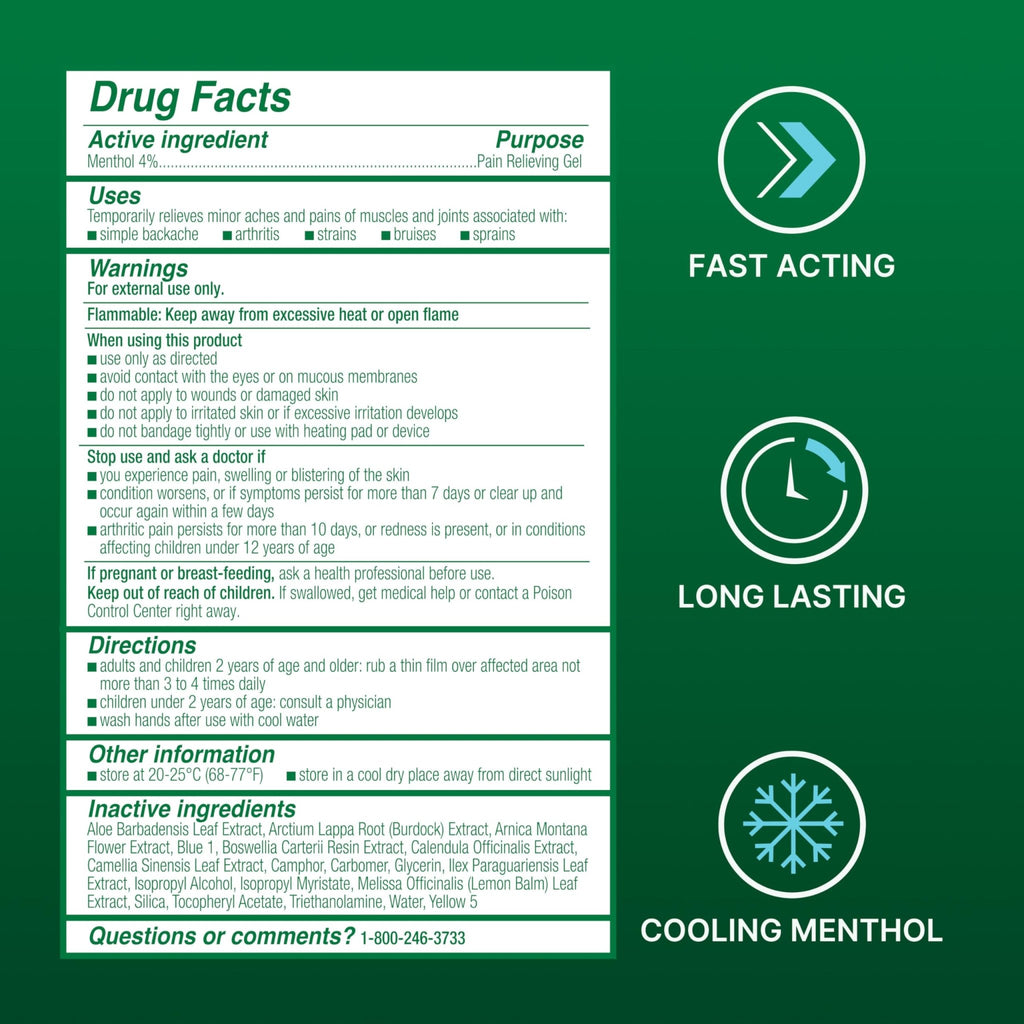 Biofreeze Pain Relief Gel, Arthritis Pain Reliver, Knee & Lower Back Pain Relief, Sore Muscle Relief, Neck Pain Relief, Pharmacist Recommended, 8 FL OZ Biofreeze Menthol Gel - TrustMedUSA
