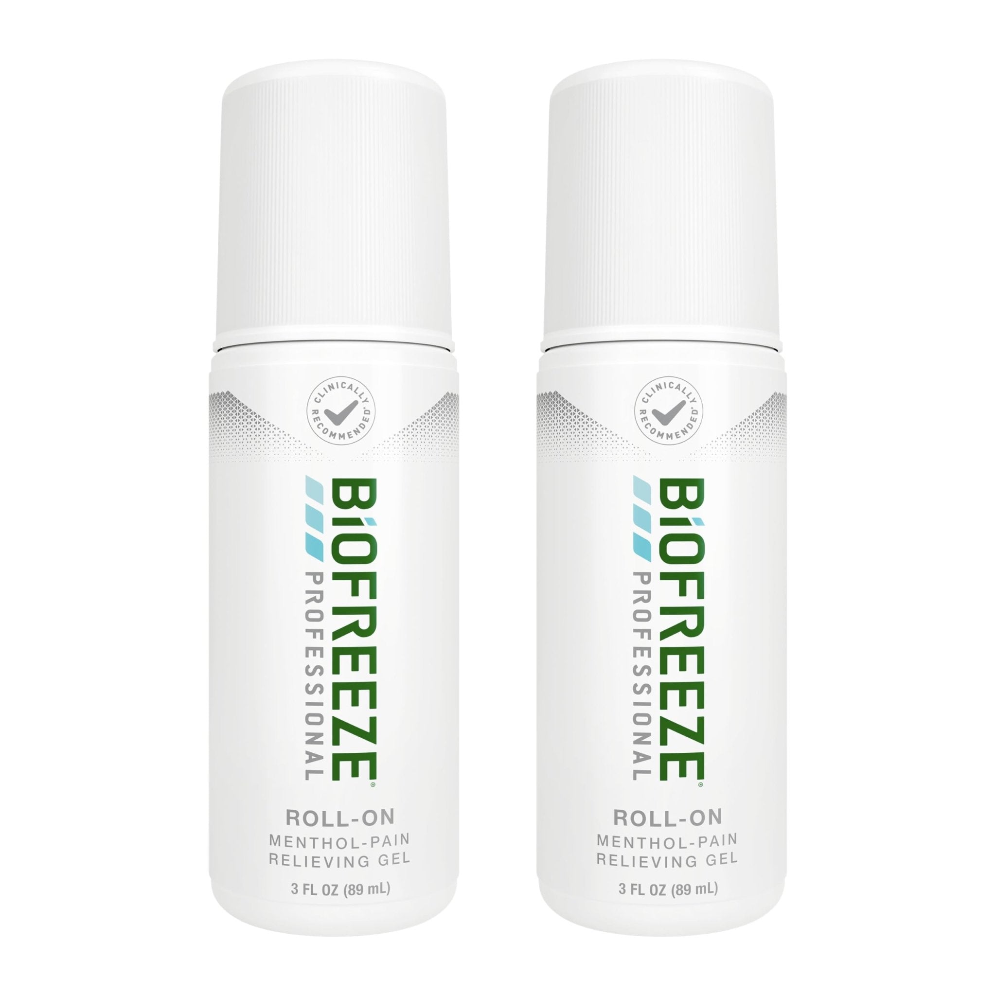 Biofreeze Professional Pain Relief Roll On, Knee & Lower Back Pain Relief, Arthritis Pain Reliever, Neck Pain Relief, Cooling Joint Pain Relief, Roll-On Menthol Gel 3 Fl Oz (Pack of 2) - TrustMedUSA