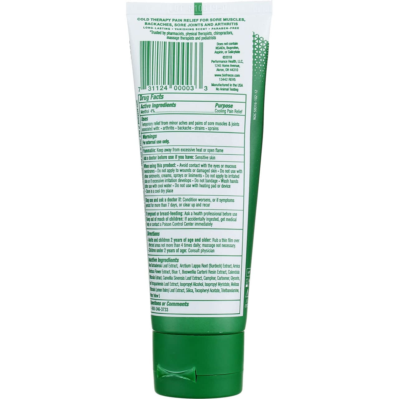 Biofrezze Gel Pain Relieving 3z - TrustMedUSA