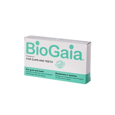 BIOGAIA PRODENTIS 30 Lozenges Mint Flavour For Gums And Teeth Supplement - TrustMedUSA
