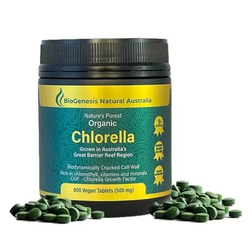 BioGenesis Chlorella Tablets, 600 Tablet Count (500mg) - TrustMedUSA
