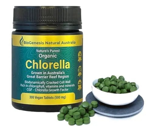 Biogenesis Organic Chlorella Tablets | Australian Grown | Chlorophyll-Rich - TrustMedUSA
