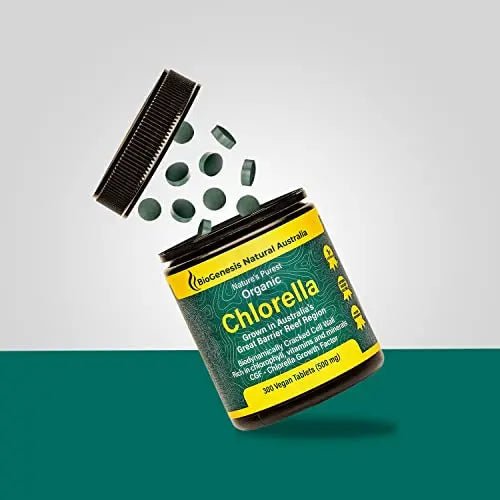 Biogenesis Organic Chlorella Tablets | Australian Grown | Chlorophyll-Rich - TrustMedUSA
