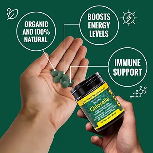 Biogenesis Organic Chlorella Tablets | Australian Grown | Chlorophyll-Rich - TrustMedUSA