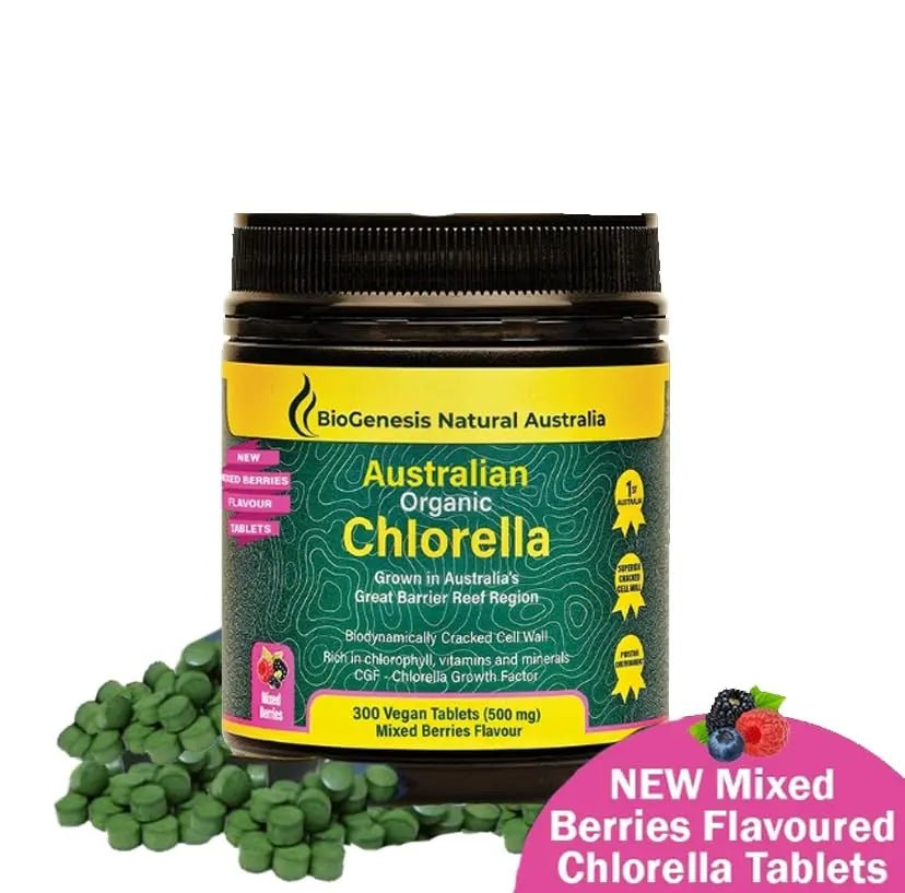 Biogenesis Organic Chlorella Tablets | Australian Grown | Chlorophyll-Rich - TrustMedUSA