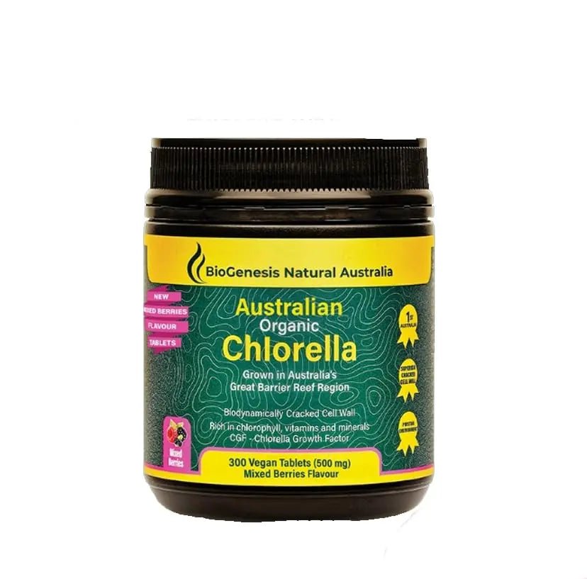 Biogenesis Organic Chlorella Tablets | Australian Grown | Chlorophyll-Rich - TrustMedUSA
