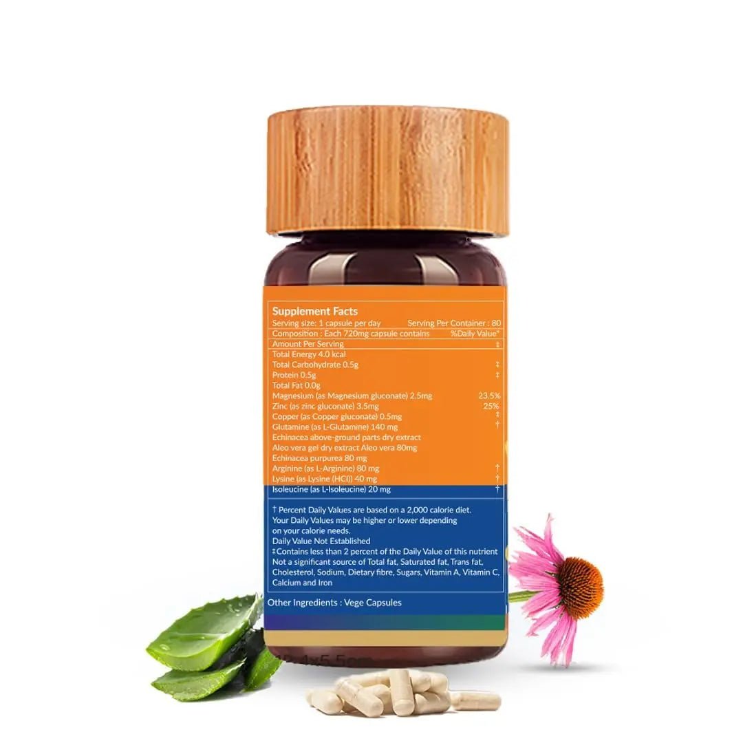 Biogetica Reginmune - Natural Immune Support Care Daily Boost Immune System Booster - 80 Capsules - TrustMedUSA