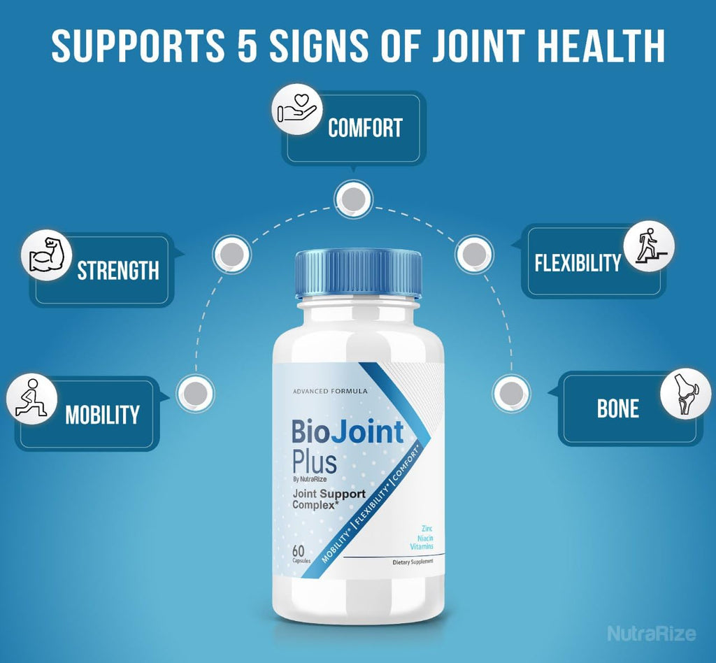 BioJoint Plus - BioJoint Plus Advanced Joint Support Formula, BioJoint Supplement, BioJoint Maximum Strength Pills for Joint Wellness and Mobility, Bio Joint Plus Reviews (60 Capsules) - TrustMedUSA