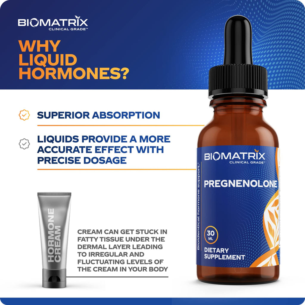 BioMatrix Pregnenolone 2.4 mg Per Dose, 1,200 mg Total (Equivalent to 3,000 mg of Oral - TrustMedUSA