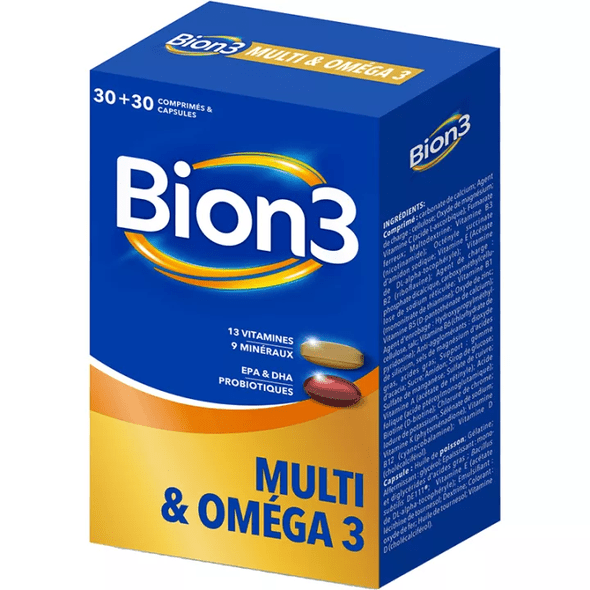 Bion 3 Multi & Omega 3 30 tablets + 30 capsules - TrustMedUSA