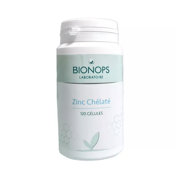 Bionops Zincnat Zinc Chelaté 120 capsules - TrustMedUSA