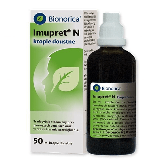 Bionorica Imupret N 1ml/ml, oral drops, 50ml - Cold Flu - TrustMedUSA