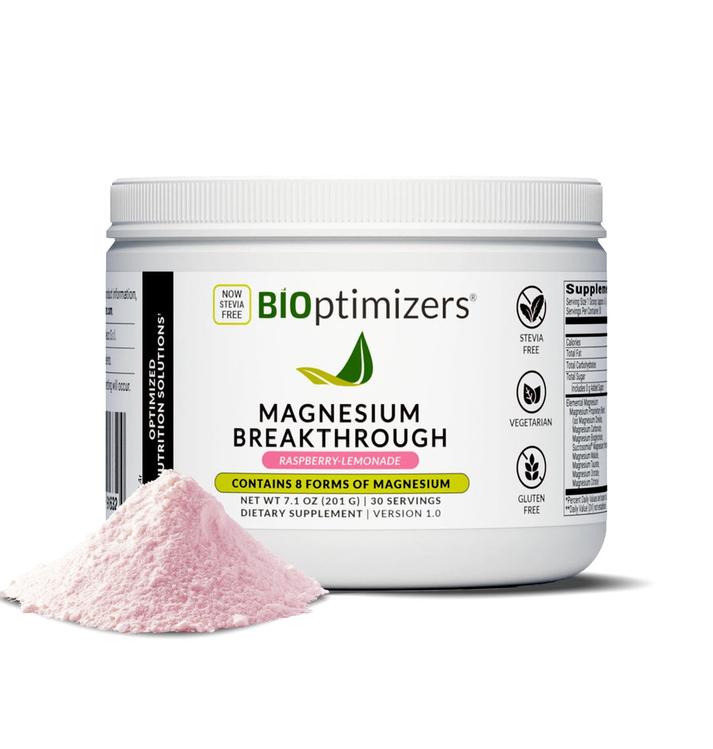 BIOptimizers Magnesium Breakthrough Drink - 8 Forms of Magnesium, Electrolytes, Sleep Health, Stress, Muscle Recovery, Heart Support | Glycinate, - TrustMedUSA
