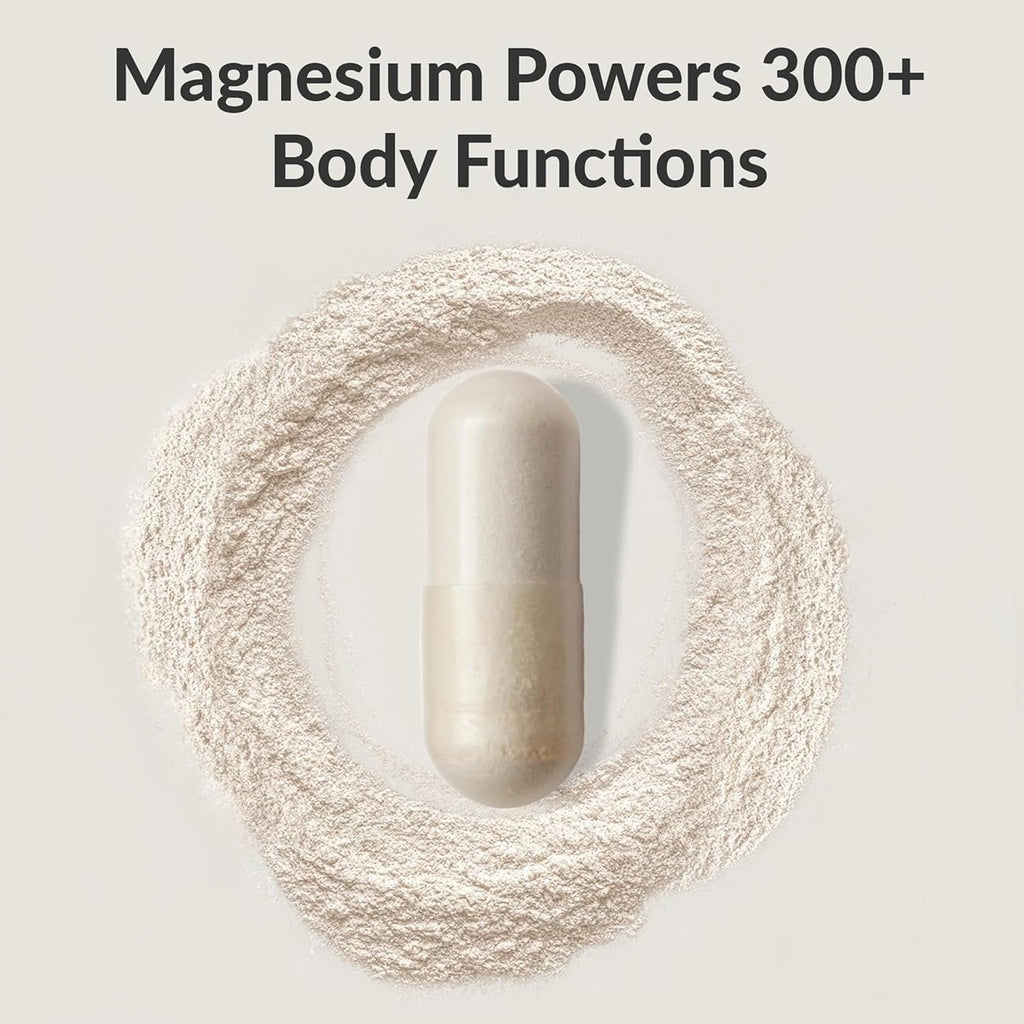 BIOptimizers Magnesium Breakthrough Supplement with 500mg - 7 Forms of Magnesium: Glycinate, Malate, Citrate, and More - Natural Support for Sleep and Cognitive Function -60 Capsules- Calming Vitamins - TrustMedUSA
