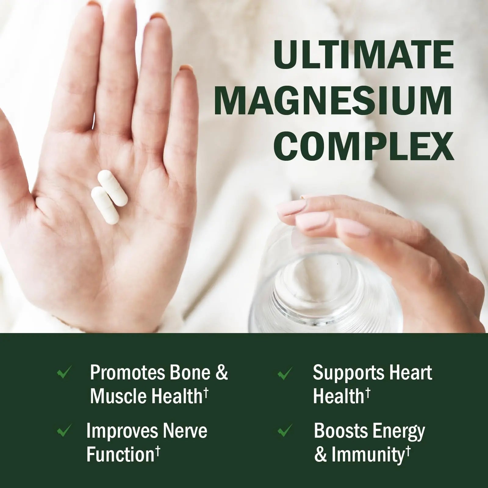 BioSchwartz Magnesium Complex Supplement (90 Capsules) 350mg Magnesium Glycinate Citrate Malate and Taurate Per Serving for Healthy Nerves Muscles Heart Sleep Support (Vegan, Gluten-Free, Non-GMO) - TrustMedUSA