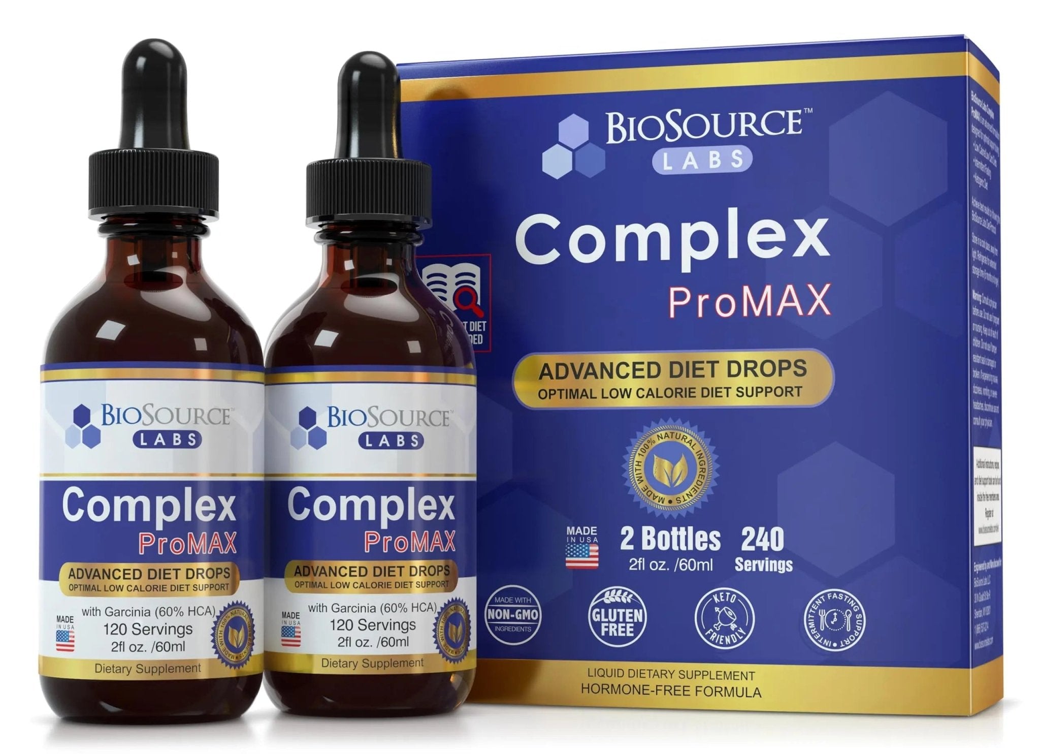 BioSource Labs Complex ProMAX Premium Diet Drops (2 x 2 oz Bottle) - TrustMedUSA