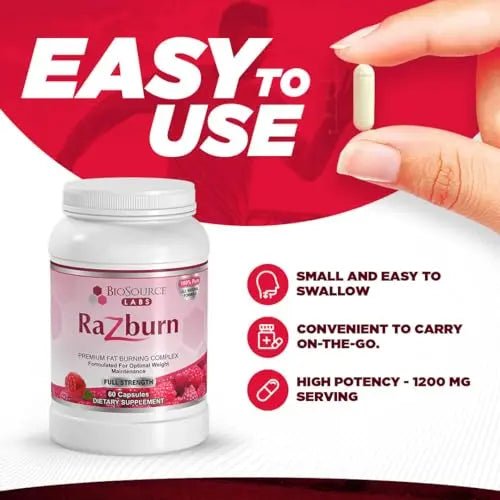 BioSource Labs Razburn – Premium Thermogenic Complex Pills with Natural Ingredients - TrustMedUSA