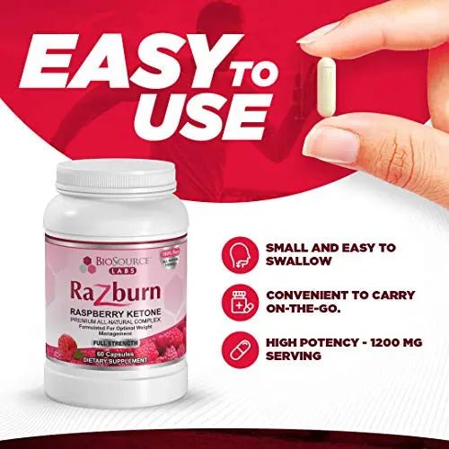 BioSource Labs Razburn – Premium Thermogenic Complex Pills with Natural Ingredients - TrustMedUSA