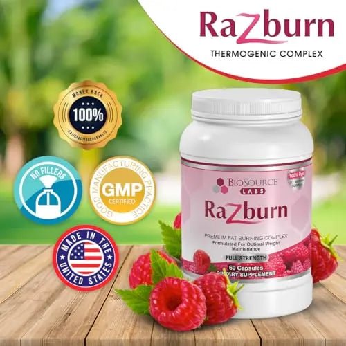 BioSource Labs Razburn – Premium Thermogenic Complex Pills with Natural Ingredients - TrustMedUSA