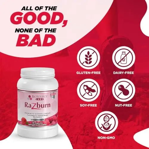 BioSource Labs Razburn – Premium Thermogenic Complex Pills with Natural Ingredients - TrustMedUSA