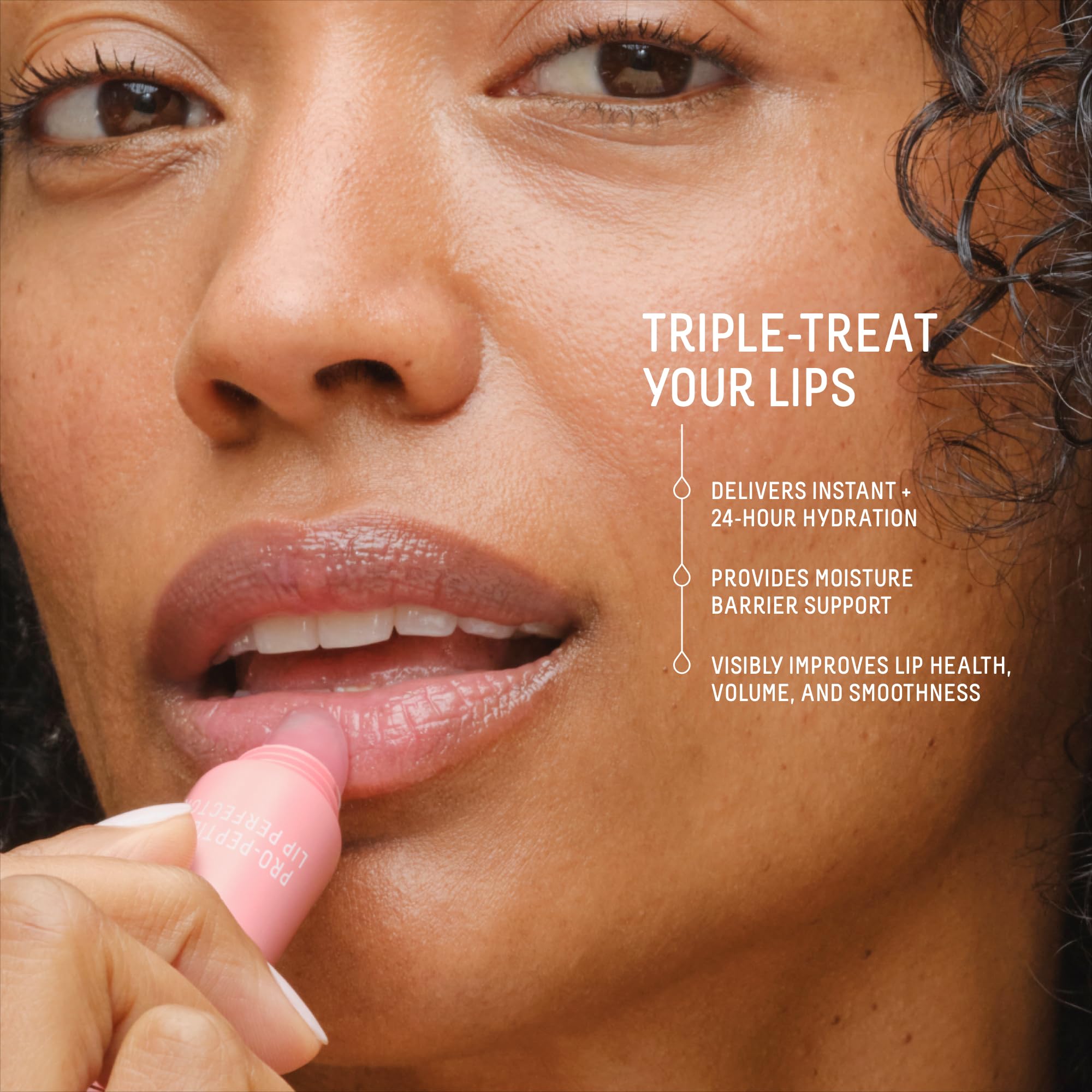 Biossance Pro-Peptide Lip Perfector – Triple-Treat Vegan Lip Balm – Deeply Hydrating with Pro-Peptides & Hyaluronic Acid – Enhances Natural Lip Color – Silky, Glossy Finish in Blush Quartz, Pink - TrustMedUSA