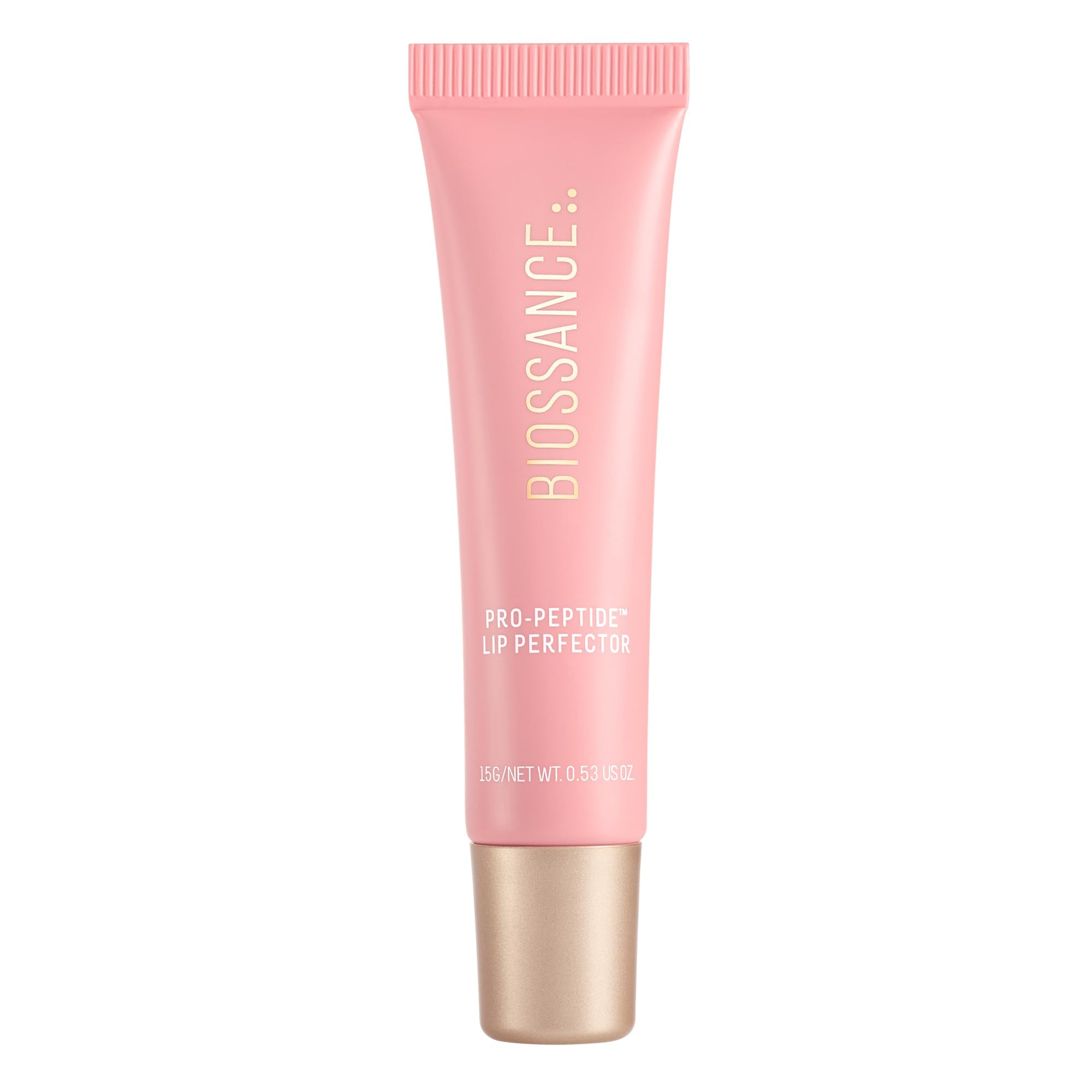 Biossance Pro-Peptide Lip Perfector – Triple-Treat Vegan Lip Balm – Deeply Hydrating with Pro-Peptides & Hyaluronic Acid – Enhances Natural Lip Color – Silky, Glossy Finish in Blush Quartz, Pink - TrustMedUSA