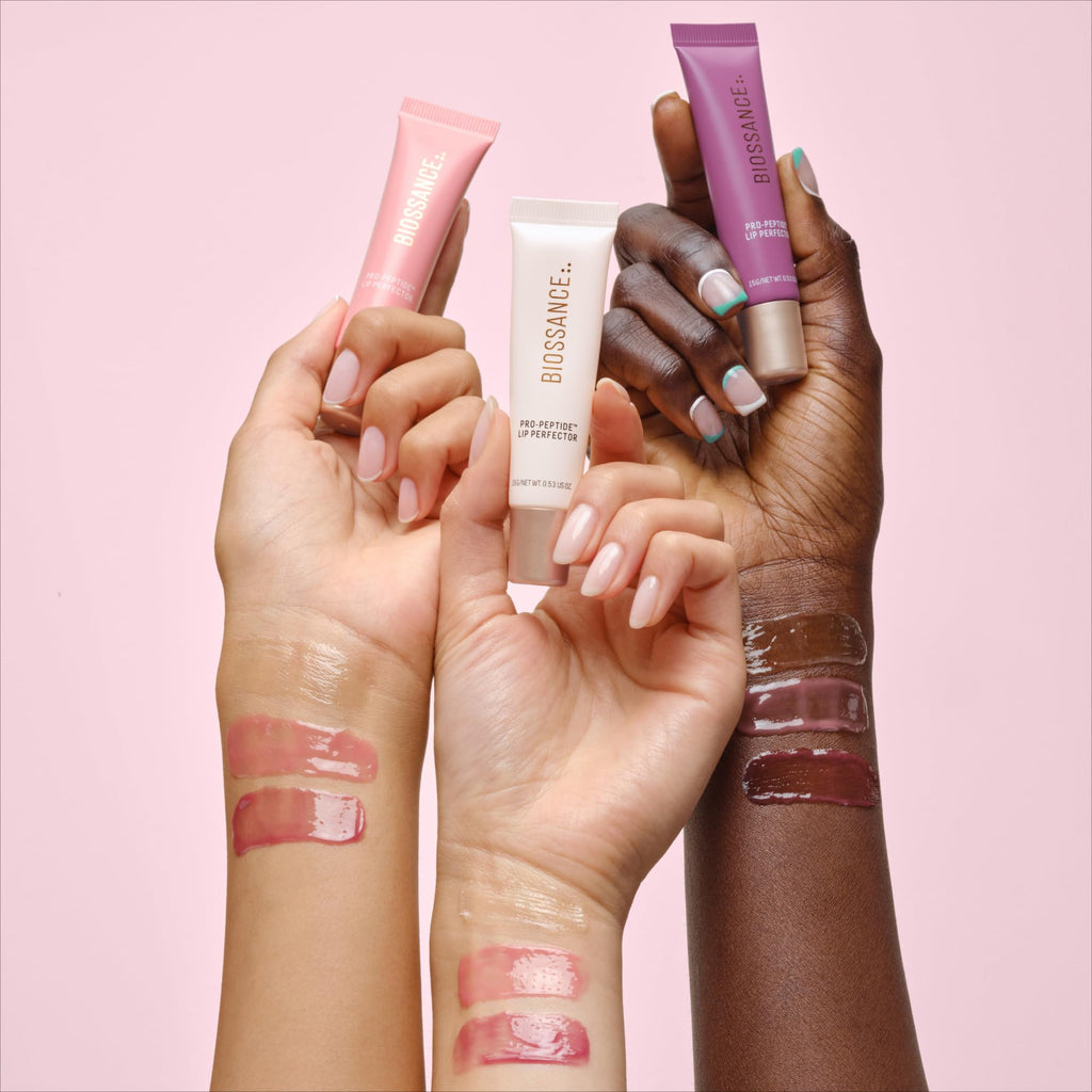 Biossance Pro-Peptide Lip Perfector – Triple-Treat Vegan Lip Balm – Deeply Hydrating with Pro-Peptides & Hyaluronic Acid – Enhances Natural Lip Color – Silky, Glossy Finish in Blush Quartz, Pink - TrustMedUSA