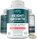 BIOTEQUELAB Height Growth Maximizer, Calcium, Vitamin D3 and Zinc Blend Pills, Bone Growth Supplement for Kids and Teens, Bone Strength, Density Support, GMO-Free, Gluten-Free, Made in USA, 60 Caps - TrustMedUSA