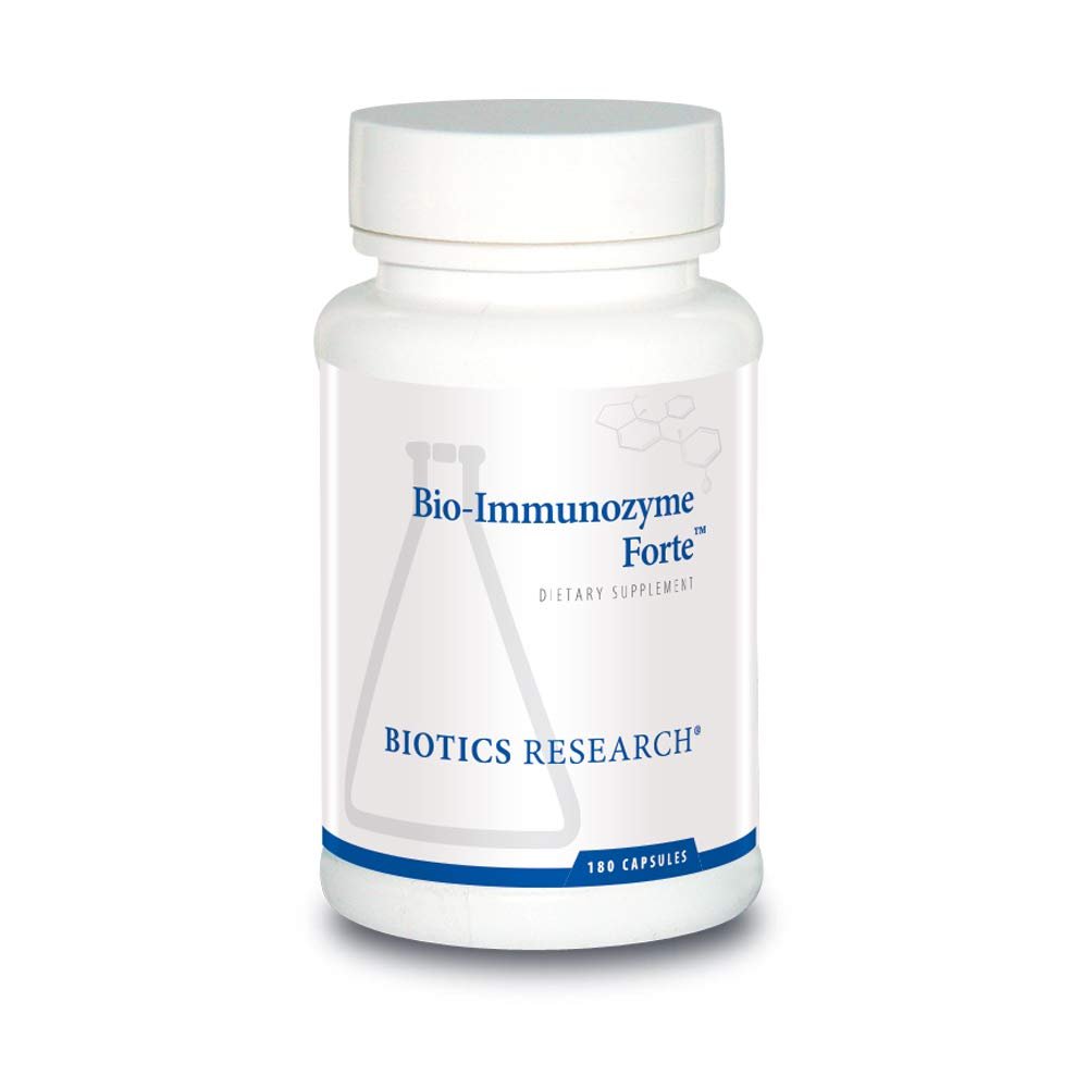 BIOTICS RESEARCH Bio Immunozyme Forte Multivitamin, Echinacea, Cayenne Pepper, Lactobacillus acidophilus, Botanicals, Probiotics, Amino Acids, Organs/Glandulars for Immune System Health 180 Capsules - TrustMedUSA