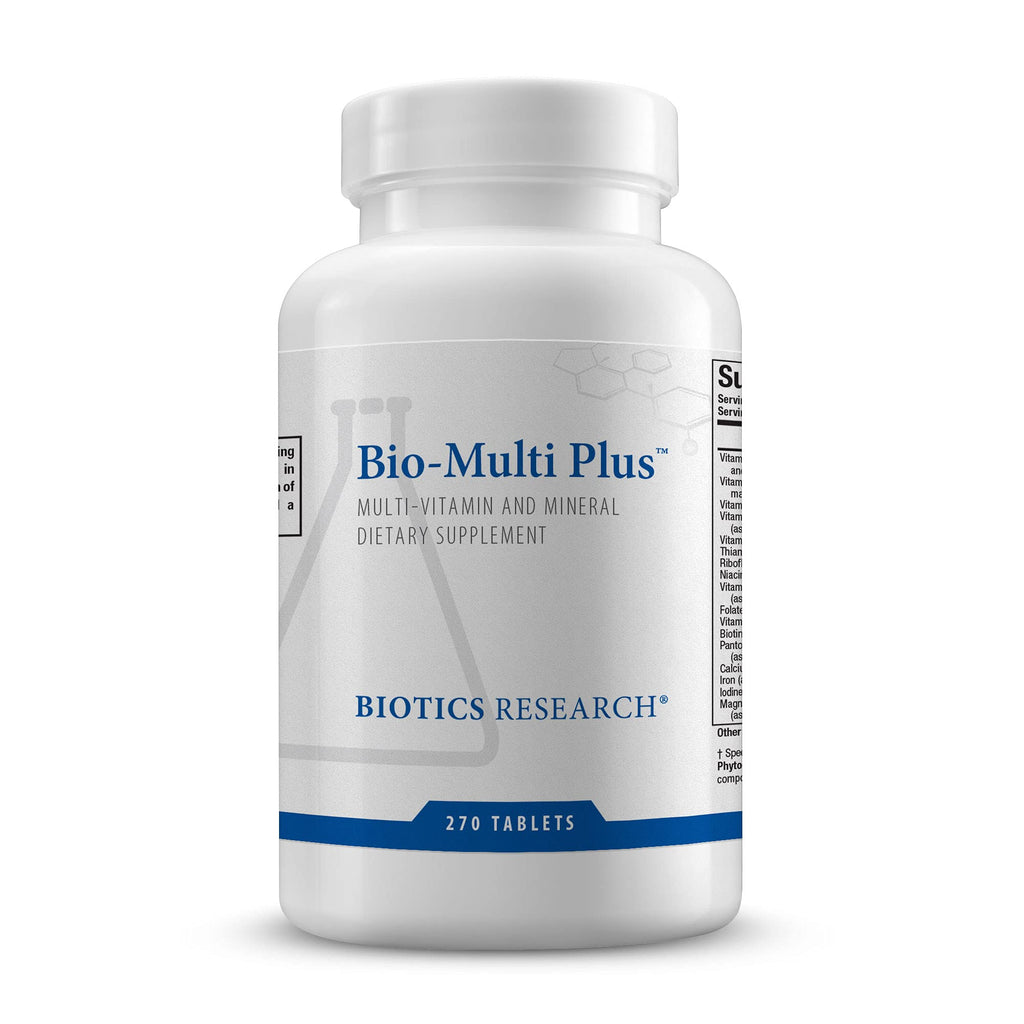 BIOTICS RESEARCH Bio-Multi Plus - Robust Foundational Multivitamin/Mineral Formula, Contains Plant-Based Trace Minerals 270 Tablets - TrustMedUSA
